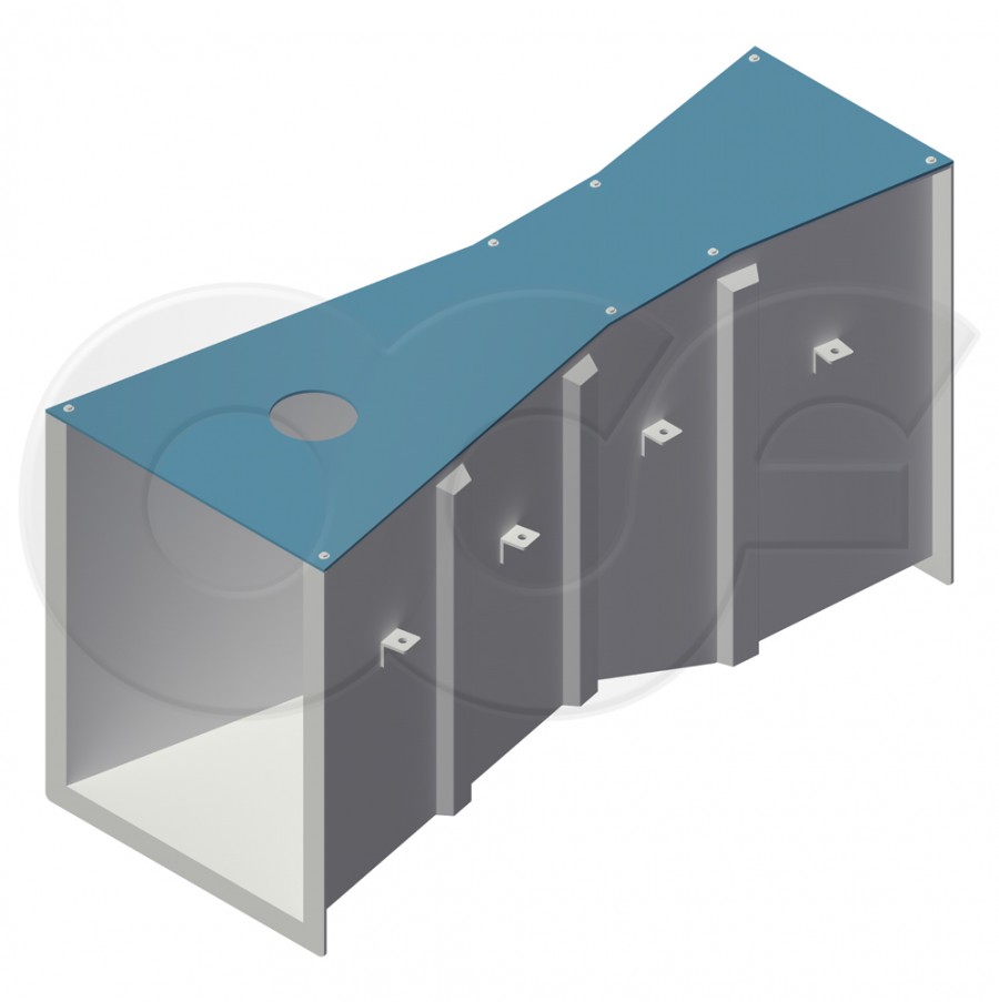 Parshall Flume with Cover - Render