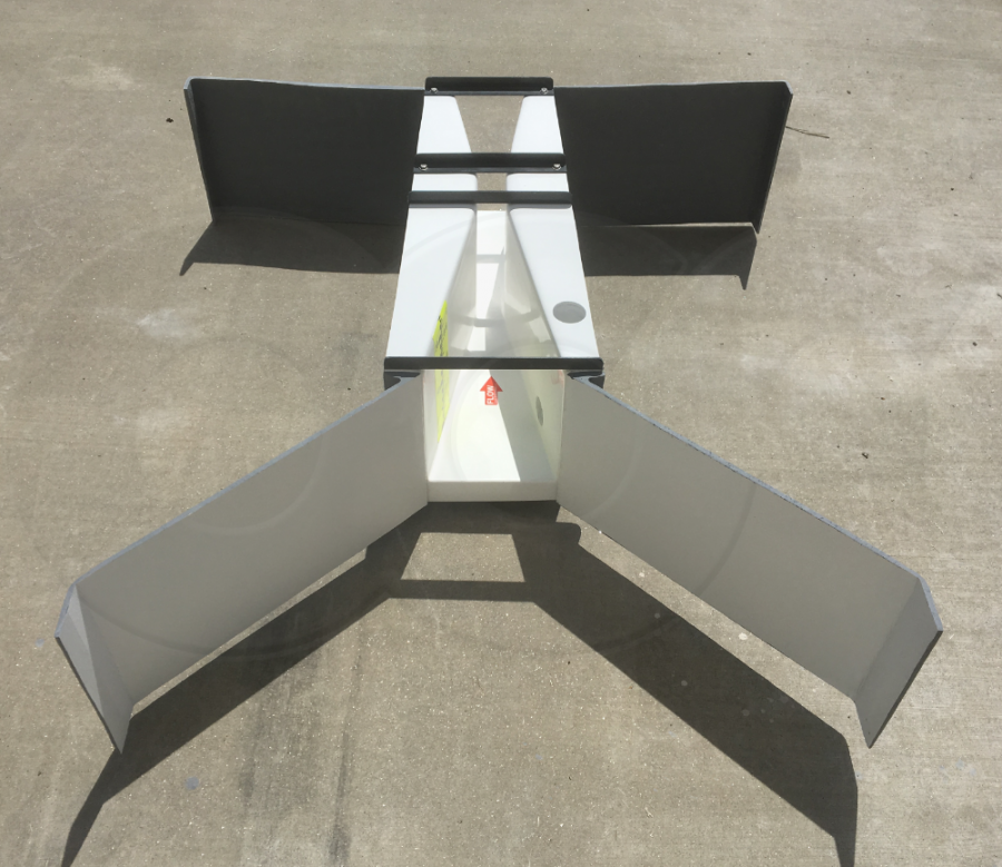 View Looking Down a Small Parshall Flume with Bolt-On Wing Walls