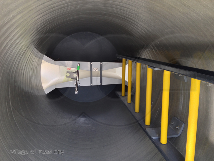 Parshall Flume Manhole with Ultrasonic Bracket and Sampler Tube