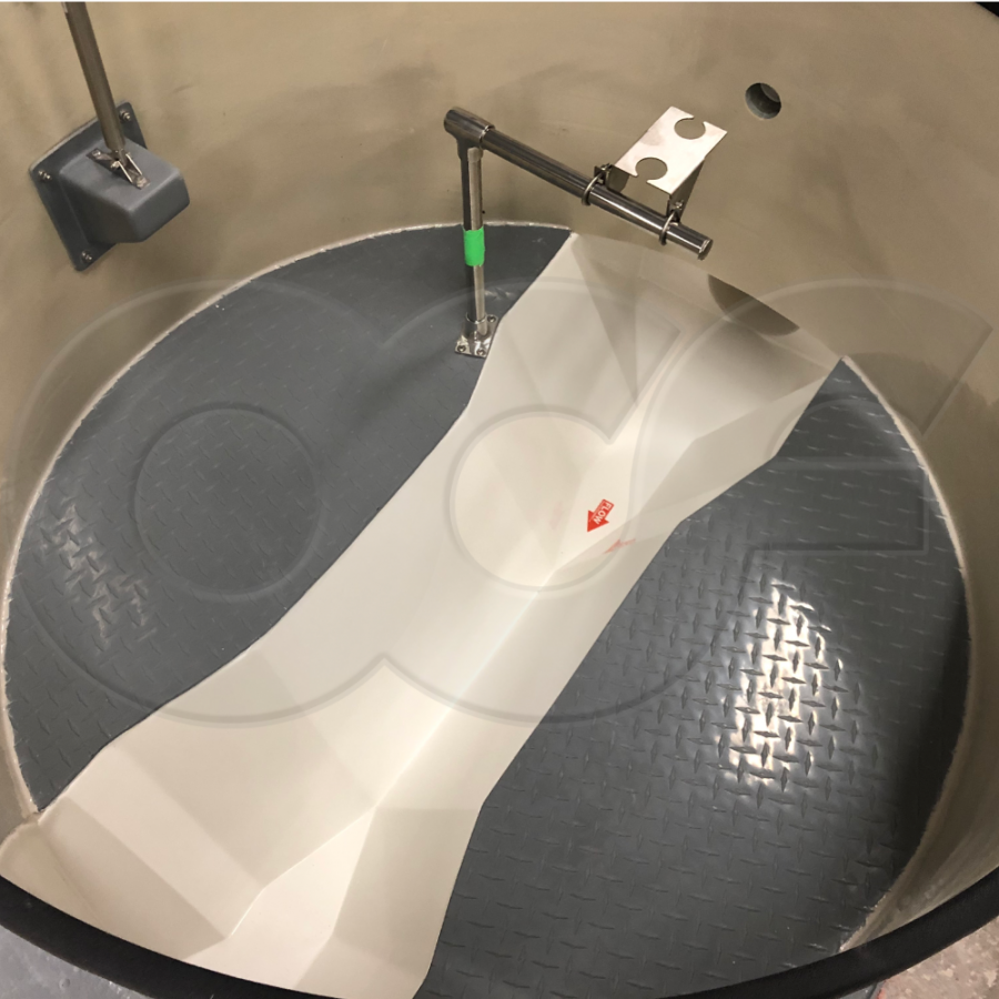 Extra Large Trapezoidal Flume Metering Manhole with Fiberglass Benching