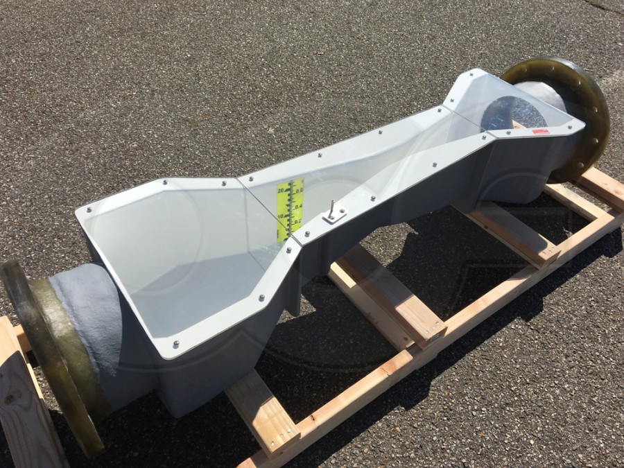 Clear Cover over 2-Inch Parshall Flume