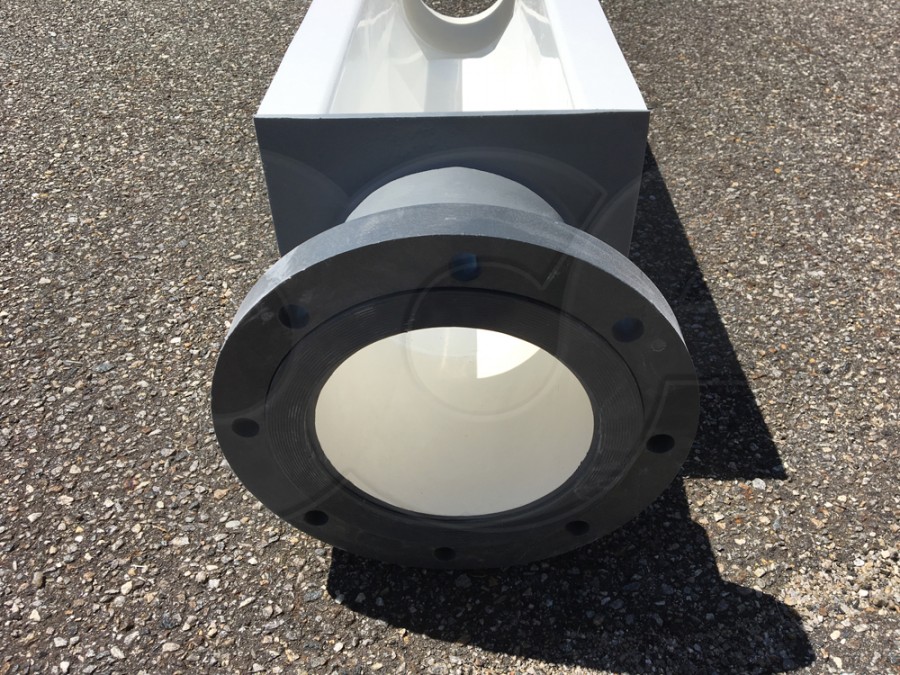 adjustable pvc flange on palmer bowlus flume