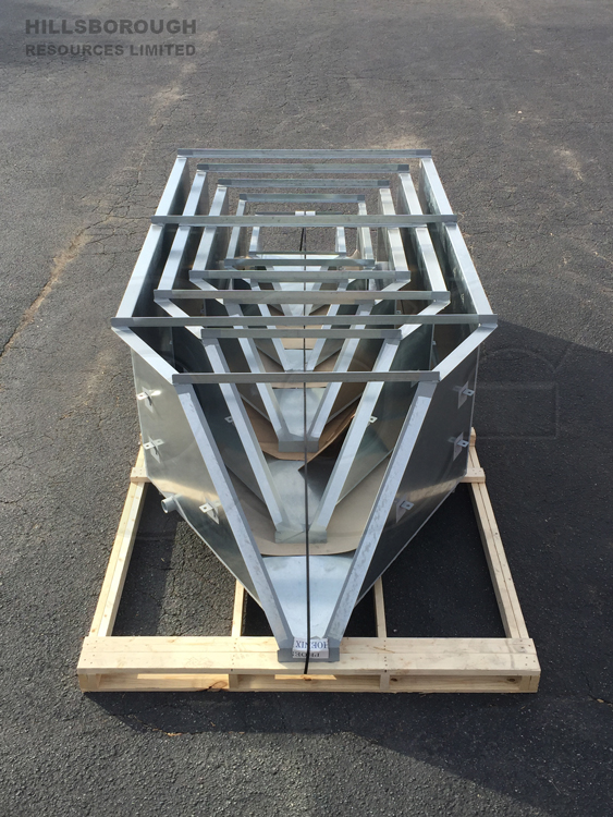 Nested Galvanized Steel H Flumes