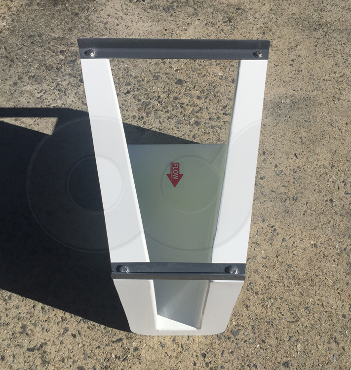 Plan View of a Fiberglass Montana Flume