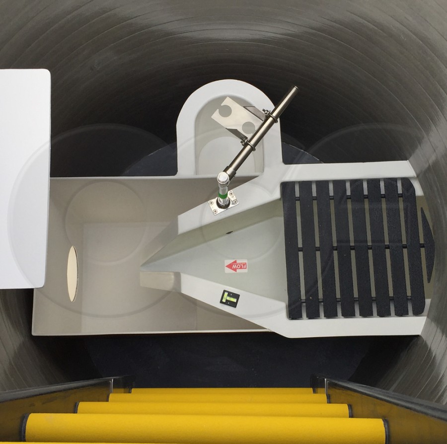 1-Foot HS flume with Stilling Well in Metering Manhole