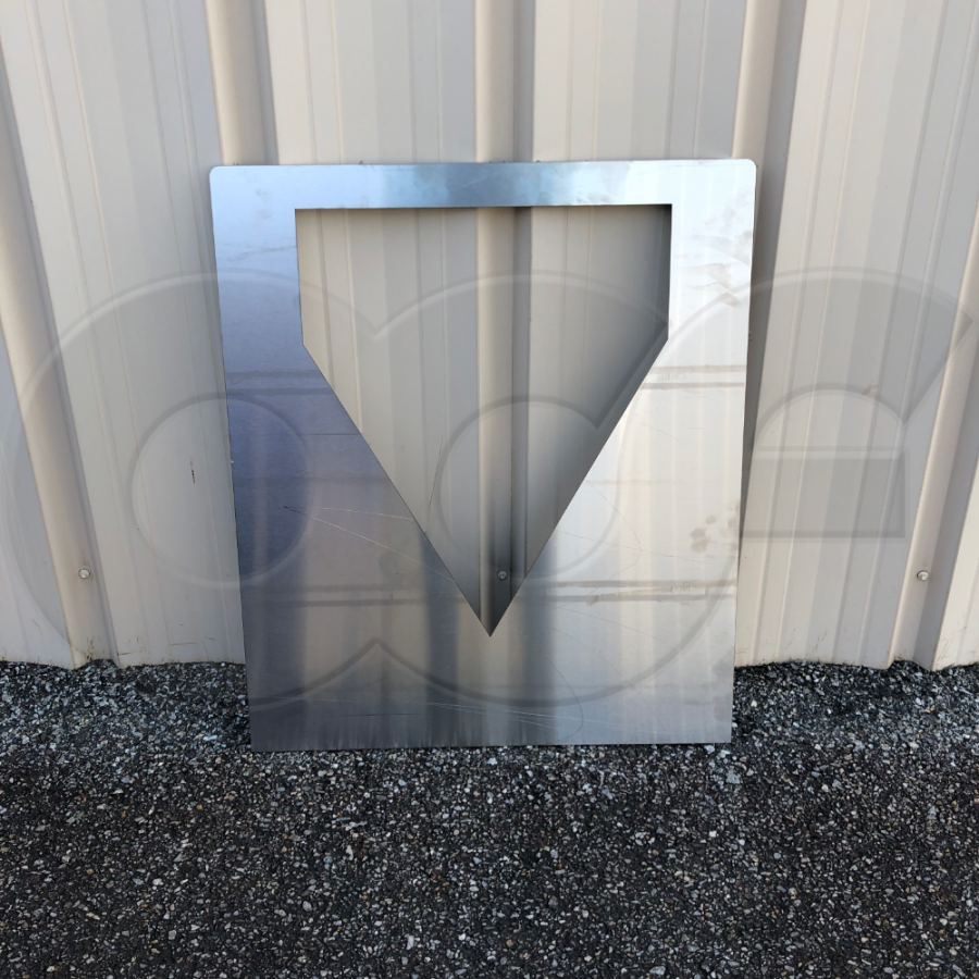 Stainless Steel V-Notch Weir Plate with Integrated Lift Handle