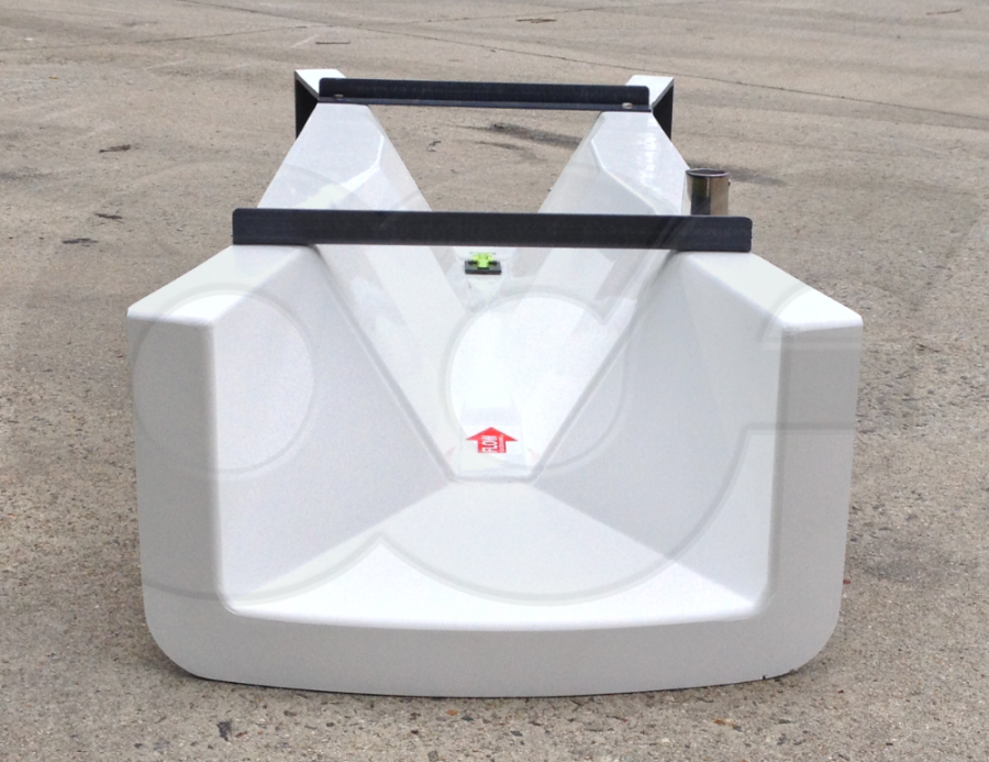 Inlet View of a Trapezoidal Flume with Staged Ends Looking Down the Flume