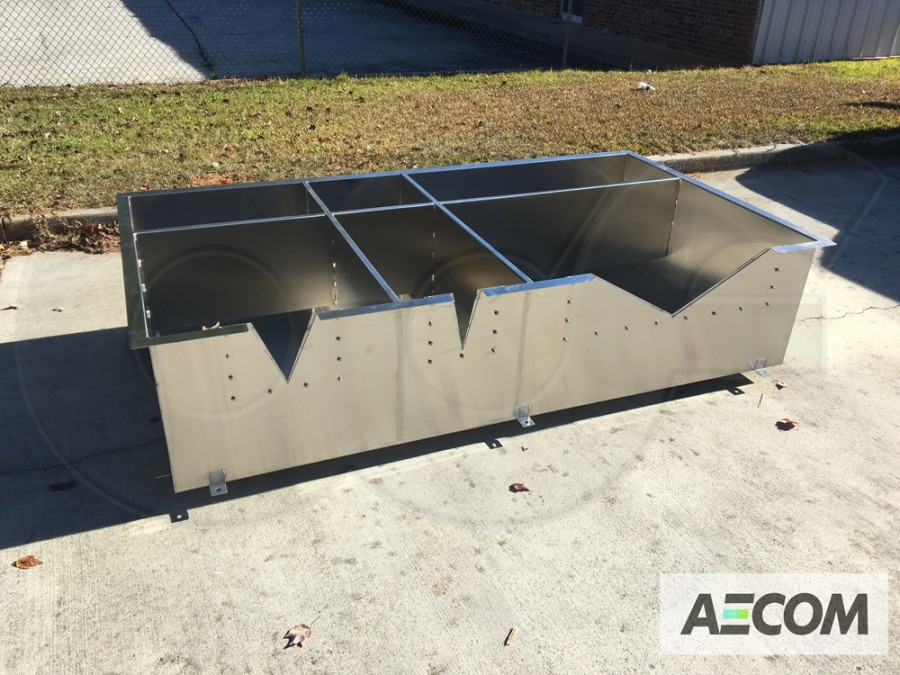 Triple Cell Stainless Steel Weir Box