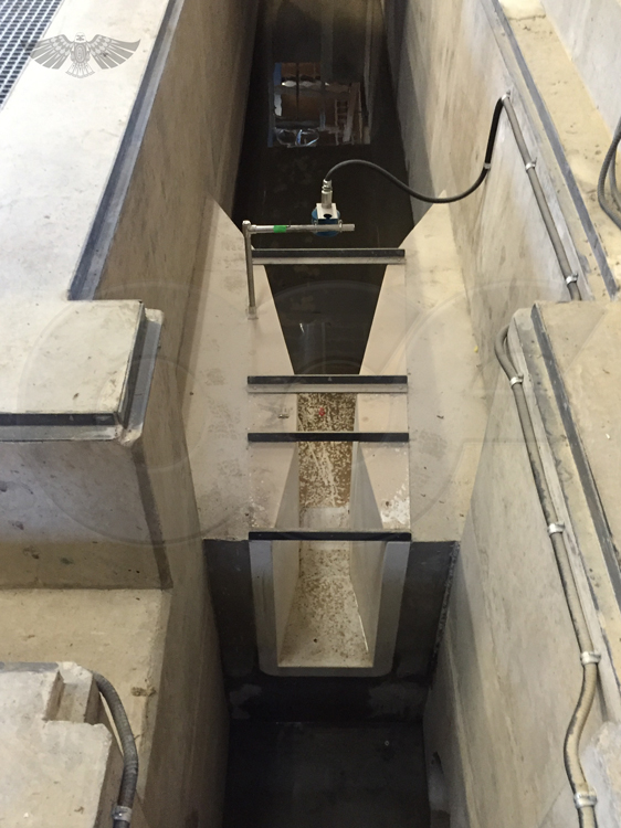 parshall flume fiberglass construction spilling discharge