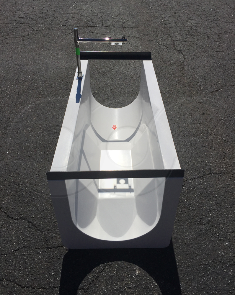 ultrasonic mount on 18 inch palmer bowlus flume