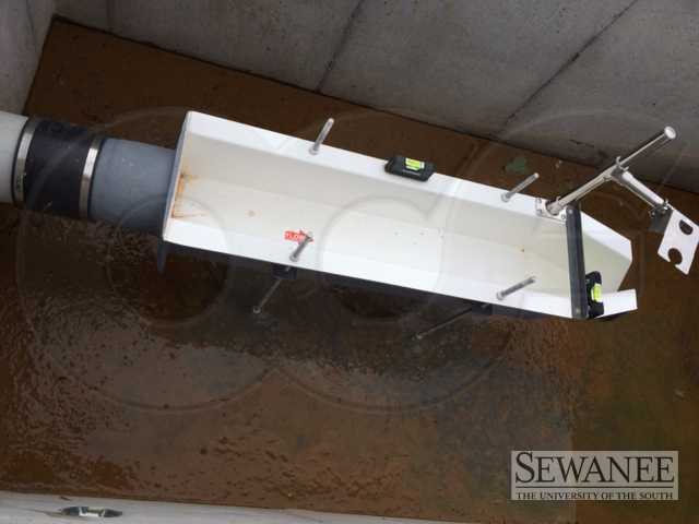 The University of the South HS Flume Installed