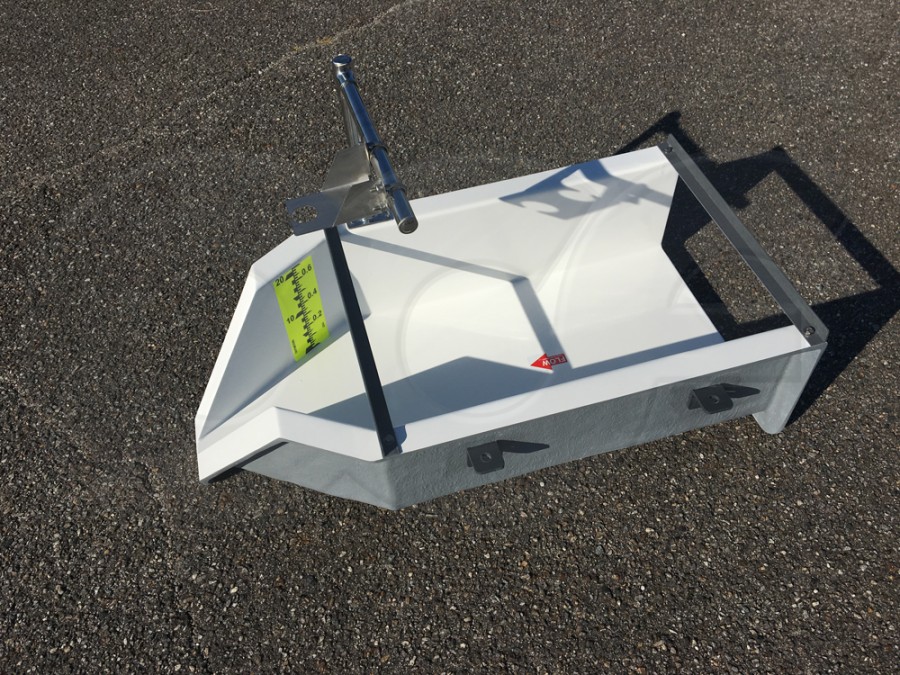 H Flume with Ultrasonic Bracket and Staff Gauge