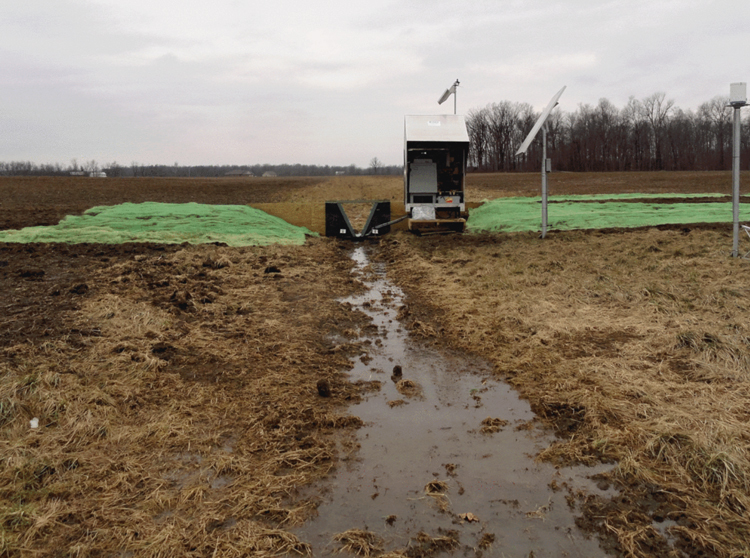 H Flume Edge-of-Field Installation Prior to Growing Season
