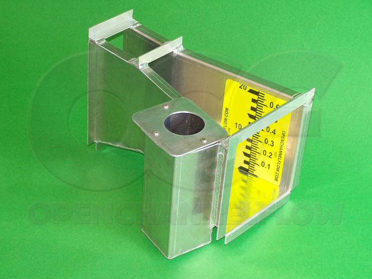 aluminum usgs portable parshall flume stilling well staff gauge