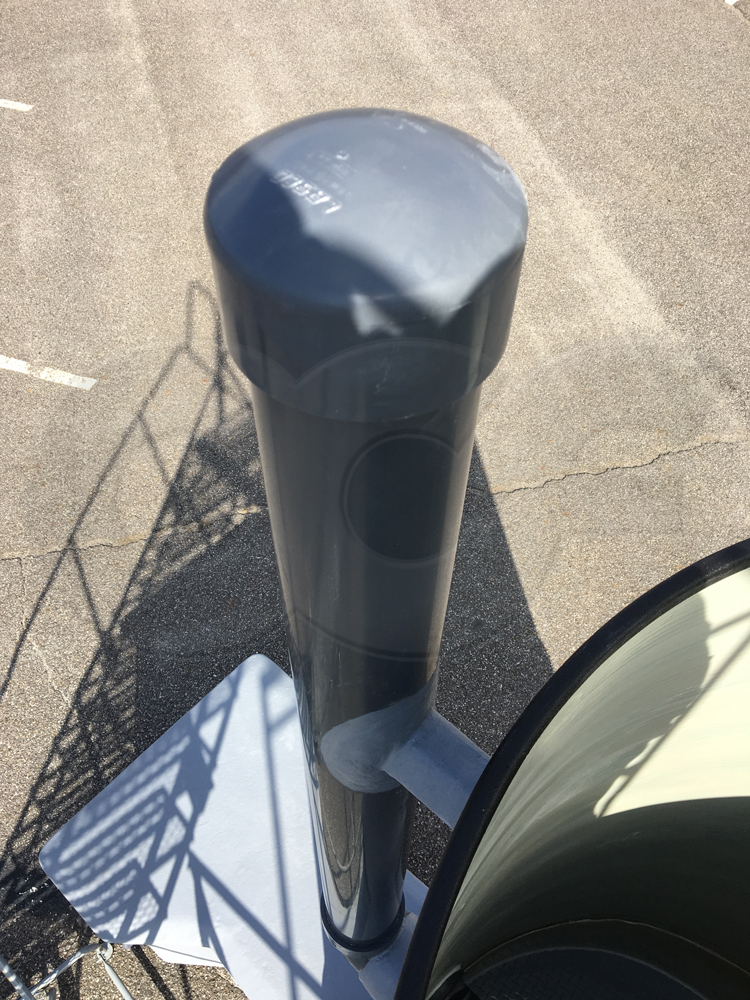 Vent Cap on a Packaged Metering Manhole