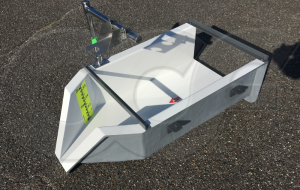 0.5-Foot H Flume with Approach Section - Gauge - Ultrasonic Bracket