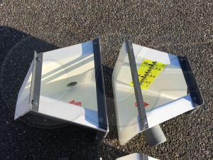 0.8-Foot HS Flumes with Staff Gauges and Stilling Well Couplings