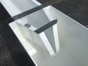 1-Foot HS Flume with Bubbler Tube Mounted Above Discharge Box