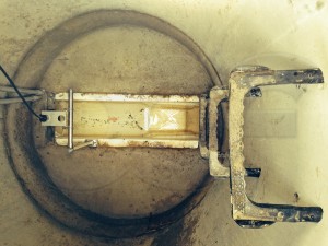 10-Inch Palmer-Bowlus Flume in Concrete Manhole