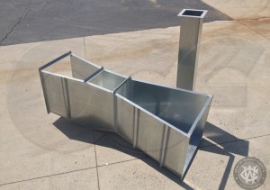 Washoe County NV Galvanized Steel Parshall Flume