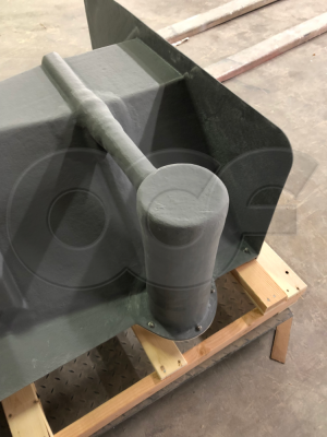 2-Inch 45 Degree Trapezoidal Flume with Stilling Well