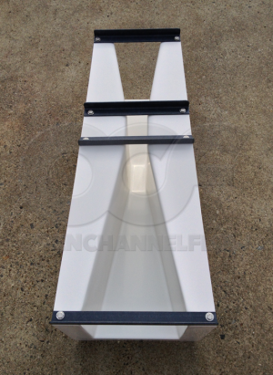 Top View of a 2-inch Fiberglass Parshall Flume