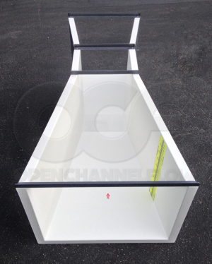 Plan View of a 24-inch FRP Parshall Flume