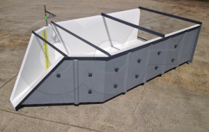 3-Foot H flume with Approach Section