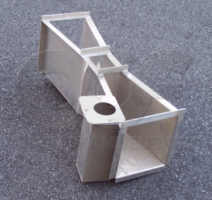 Aluminum 3-Inch Parshall Flume with Attached Stilling Well