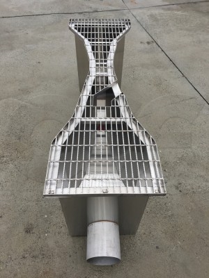 3-Inch Parshall Flume with Grating and End Adapters