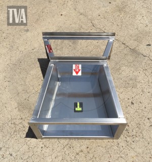 Plan View of a Stainless Steel Cutthroat Flume for Dam Seepage