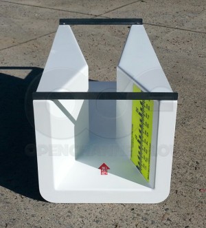 36-Inch x 4-Inch Cutthroat Flume - Inlet View