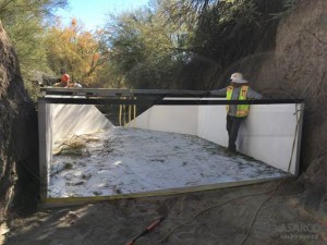 Inlet View of a 4-Foot HL Flume Installation