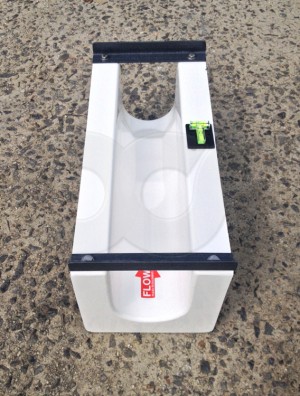 4-Inch Palmer-Bowlus Flume - Inlet End View - Malibu CA