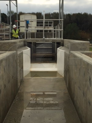 48-inch Parshall Flume at WWTP