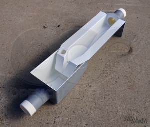 0.4-Foot HS Flume with Pipe Stubs