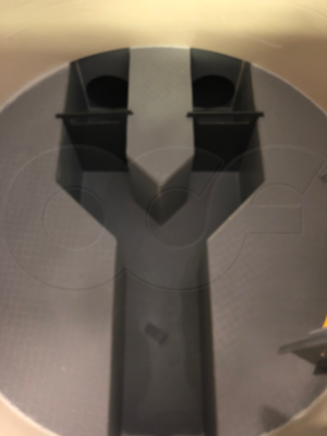 Fiberglass Diversion Manhole with Wye Channel and Benching