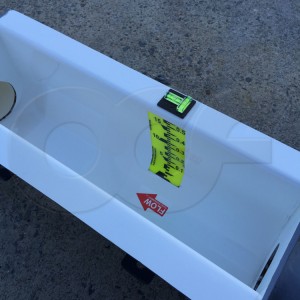 Staff Gauge on a 6-Inch Fiberglass Palmer-Bowlus Flume