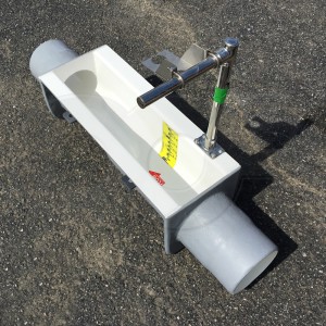 6-Inch Palmer-Bowlus Flume with Ultrasonic Bracket
