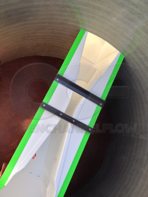 Nested Parshall Flumes in a Fiberglass Metering Manhole