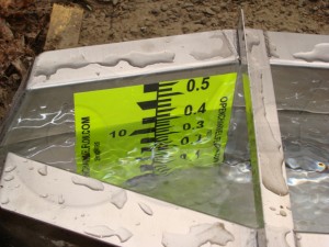 How a Staff Gauge Works in a H Flume