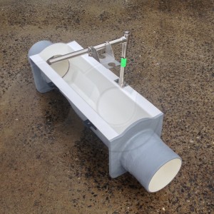 8-Inch Palmer-Bowlus Flume with Ultrasonic Bracket