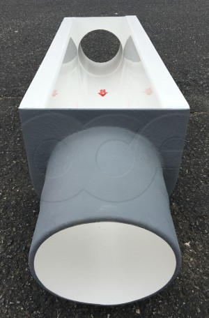 Outlet Stub View of a Palmer-Bowlus Flume