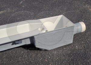 Drop Box for Horizontal Discharge out of a HS Flume