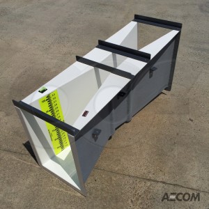 Fiberglass 6-Inch Parshall Flume with Staff Gauge