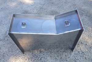 Flat Bottomed Aluminum Cutthroat Flume