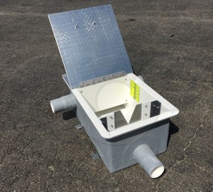 Hinged Cover Over a Custom Weir Box