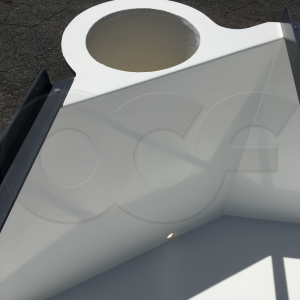 Attached Stilling Well on Fiberglass H Flume