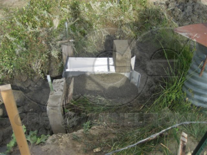 Bedding a Small Cutthroat Flume in Grout