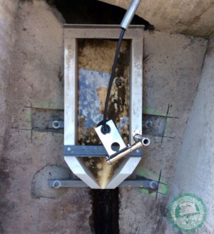 Flow Measuring H Flume Installation
